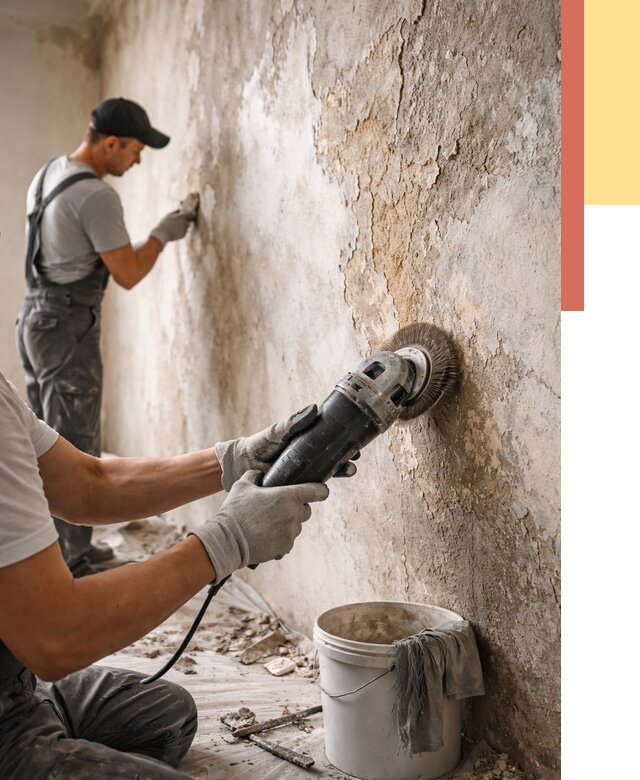 Снятие и удаление краски со стен в ельце от 2156 руб. — ОТДЕЛОЧНИК-Елц