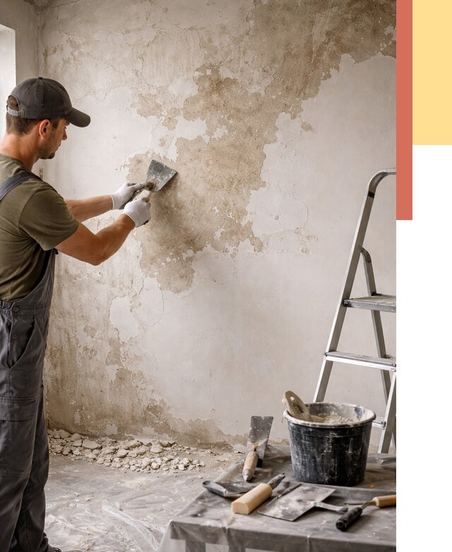 Снятие старой шпаклевки в ельце от 1900 руб. — быстро и недорого | ОТДЕЛОЧНИК-Елц