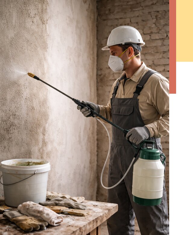 Антисептическая обработка стен в ельце от 1232 руб. — быстро и недорого | ОТДЕЛОЧНИК-Елц