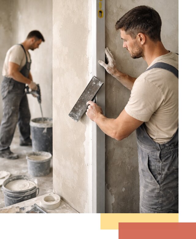 Выведение углов стен в ельце: монтаж и оштукатуривание