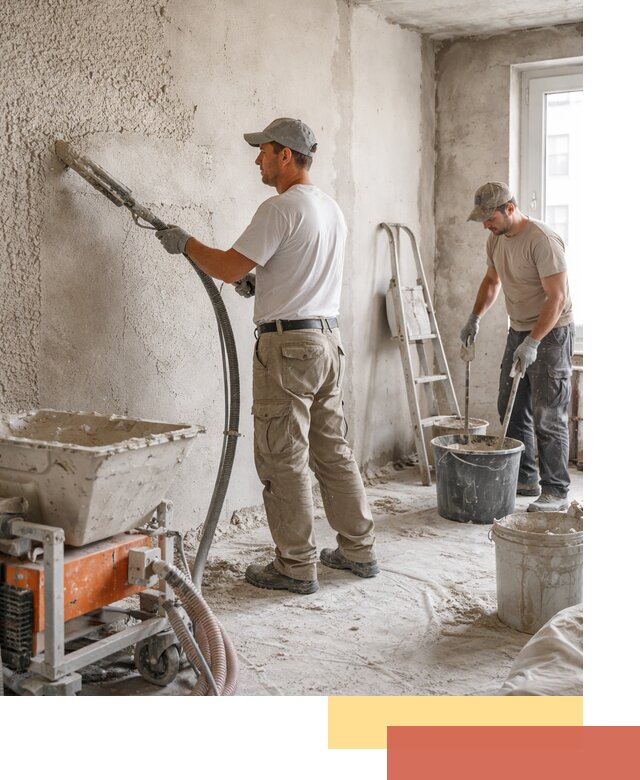 Машинная штукатурка стен в ельце — быстро и качественно