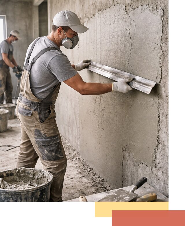 Штукатурка бетонных стен в ельце качественно и долговечно