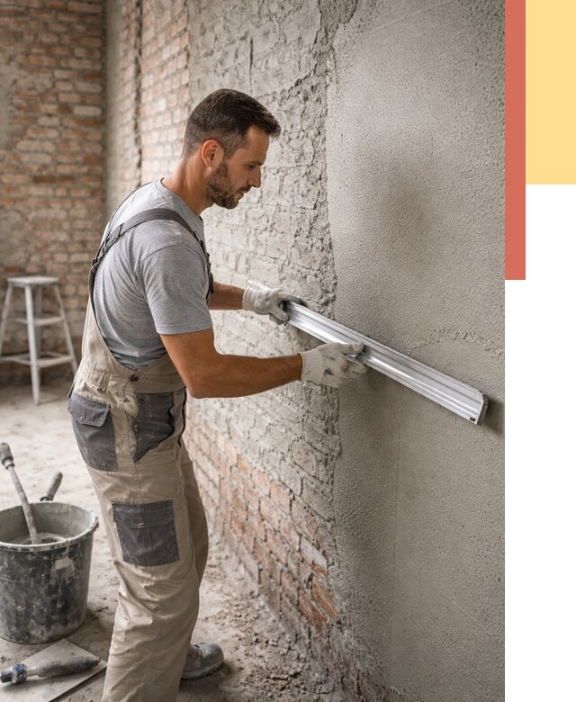 Штукатурка кирпичных стен в ельце от 4621 руб/м2 — быстро и недорого | ОТДЕЛОЧНИК-Елц