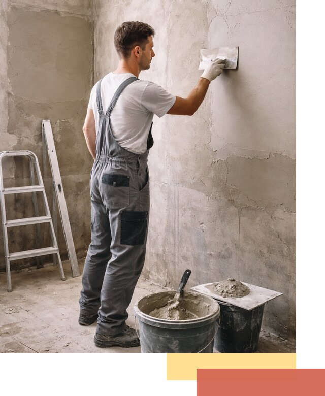 Штукатурка стен в ванной под ключ в ельце