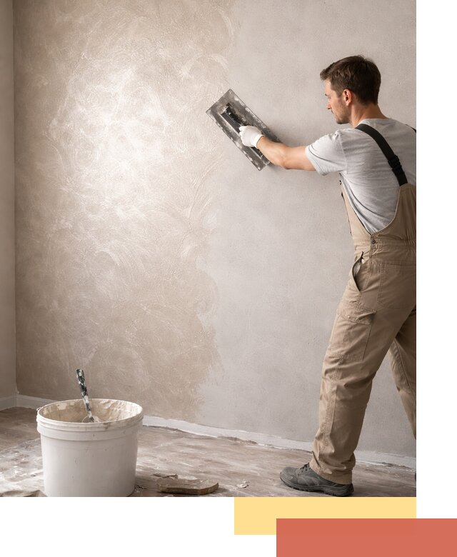 Декоративная штукатурка «Мокрый шелк» под ключ в ельце