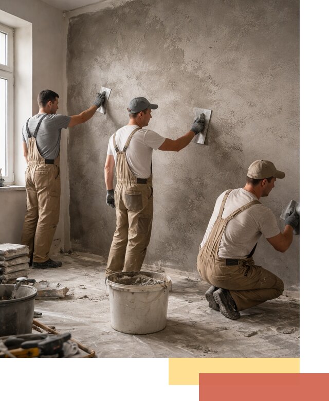 Декоративная штукатурка под бетон в ельце для стен и потолков