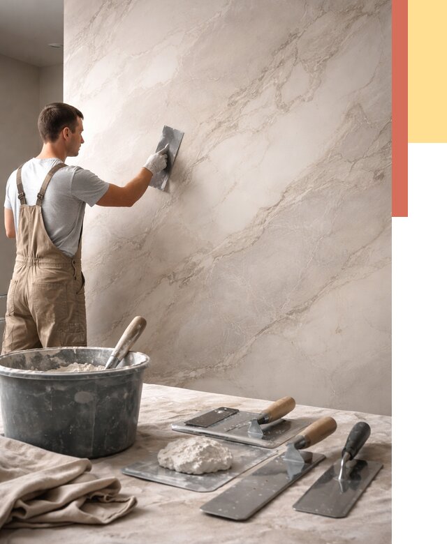 Декоративная штукатурка под мрамор в ельце от 2875 руб./м² — быстро и недорого | ОТДЕЛОЧНИК-Елц