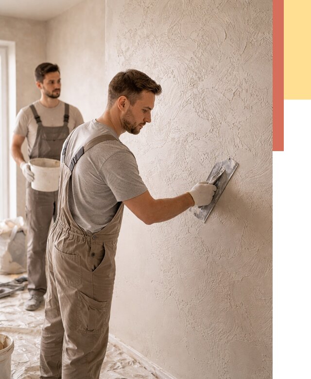 Фактурная штукатурка стен в ельце от 4313 руб./м² — заказать под ключ | ОТДЕЛОЧНИК-Елц