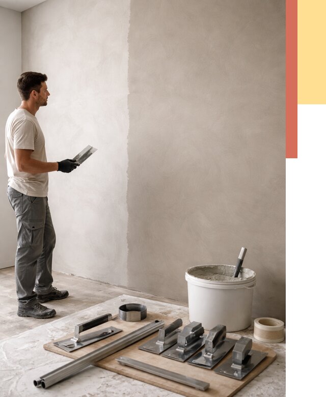 Нанесение микроцемента на стены в ельце от 3286 руб./м2 под ключ | ОТДЕЛОЧНИК-Елц