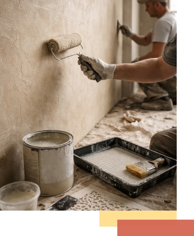 Лессирующая краска для декоративной отделки в ельце