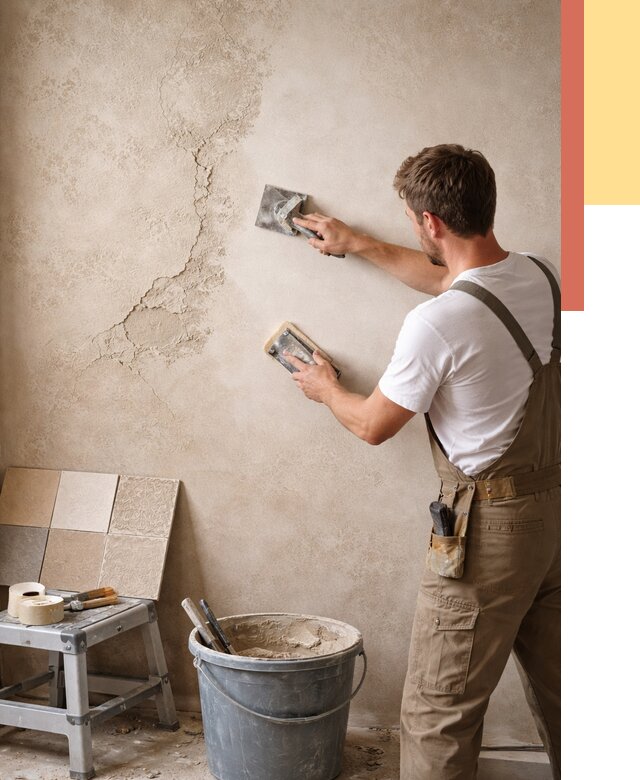 Ремонт декоративной штукатурки в ельце от 4621 руб. под ключ | ОТДЕЛОЧНИК-Елц