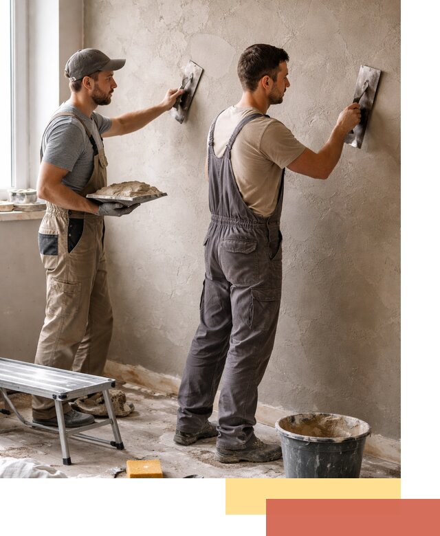 Ремонт декоративной штукатурки и восстановление фактуры в ельце