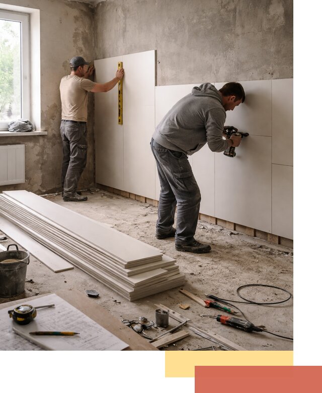 Монтаж ПВХ панелей на стены в ельце качественно и быстро