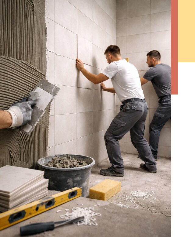 Укладка плитки на стены в ельце от 873 руб. — качественно и недорого | ОТДЕЛОЧНИК-Елц