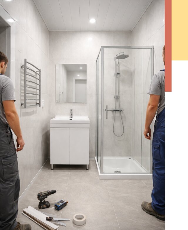 Отделка ванной комнаты панелями ПВХ в ельце от 4621 руб. за м2 | ОТДЕЛОЧНИК-Елц