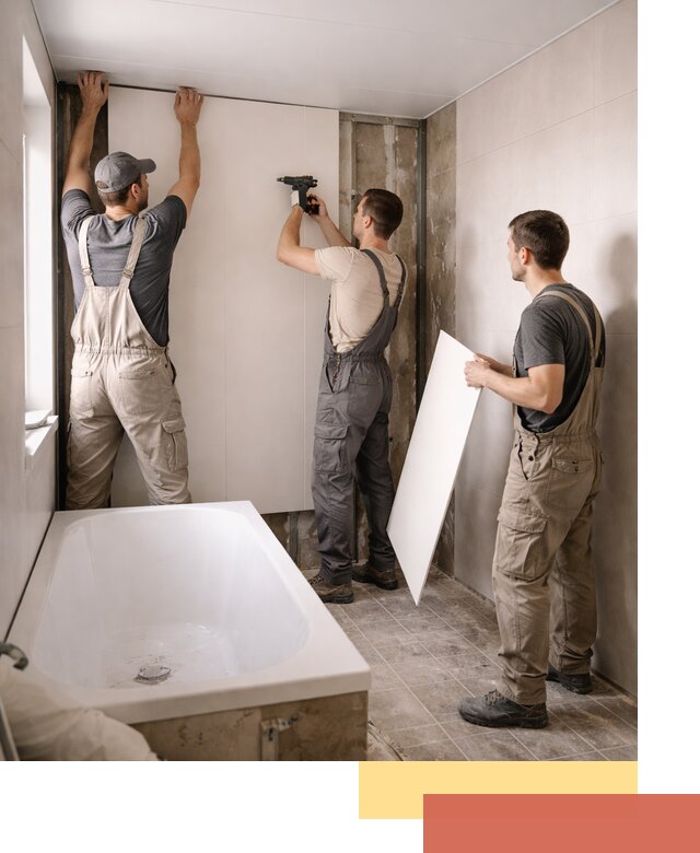 Отделка ванной панели ПВХ профессионально в ельце