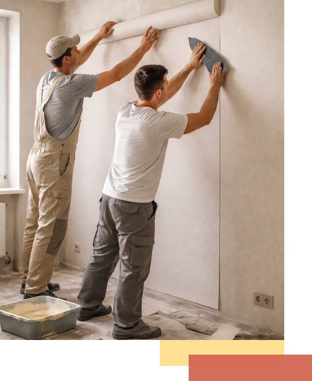 Поклейка виниловых обоев в ельце профессионально и качественно