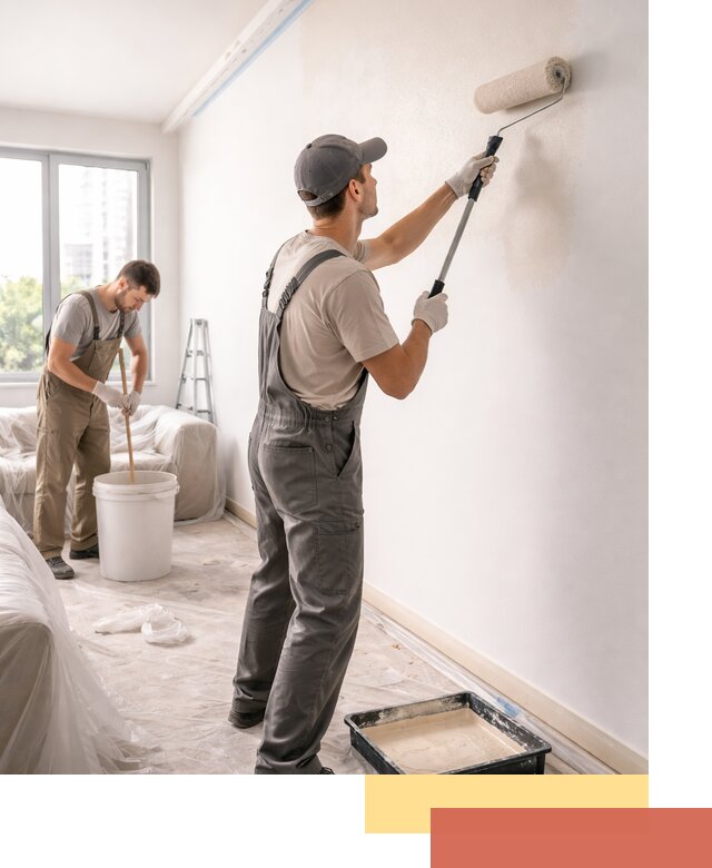 Покраска стен в офисе в ельце — быстрый и качественный ремонт