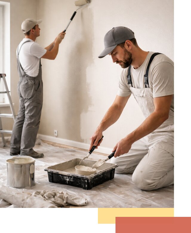 Покраска стен в квартире в ельце — профессионально и аккуратно