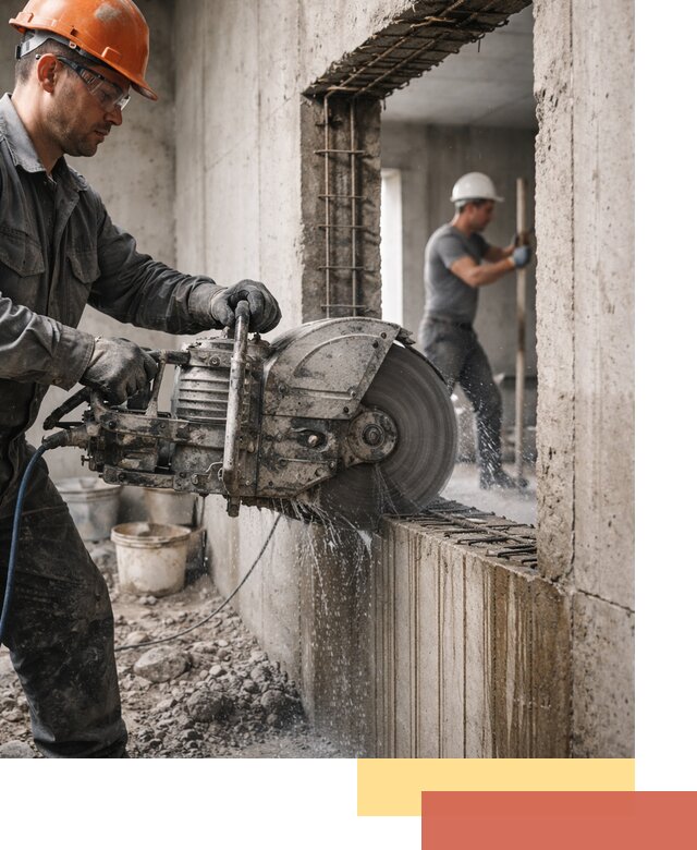 Алмазная резка проемов в ельце быстро и точно