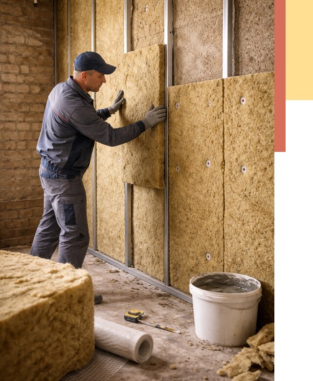 Утепление стен минватой в ельце от 1386 руб./м2 — недорого и быстро | ОТДЕЛОЧНИК-Елц