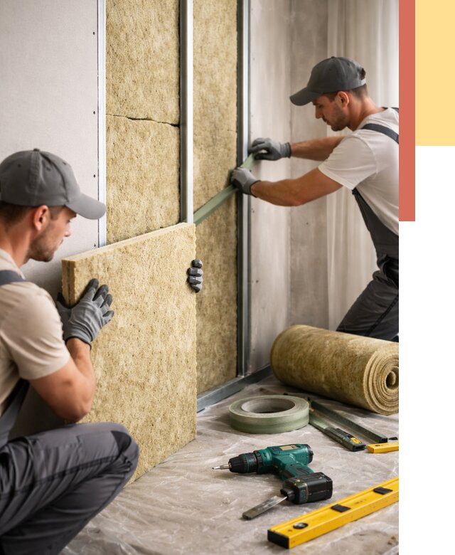 Шумоизоляция стен в ельце под ключ от 1900 руб. | ОТДЕЛОЧНИК-Елц