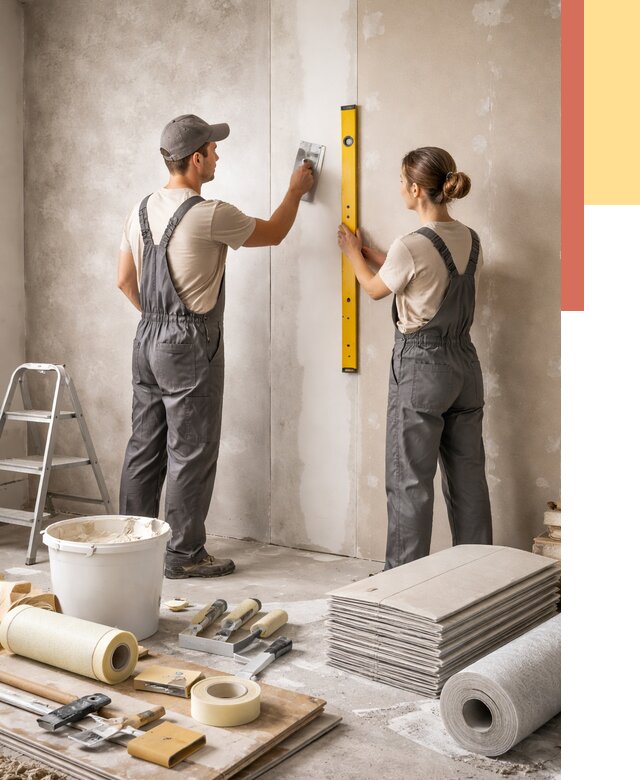 Отделка стен в ельце от 1540 руб/м² — недорого, быстро, под ключ | ОТДЕЛОЧНИК-Елц