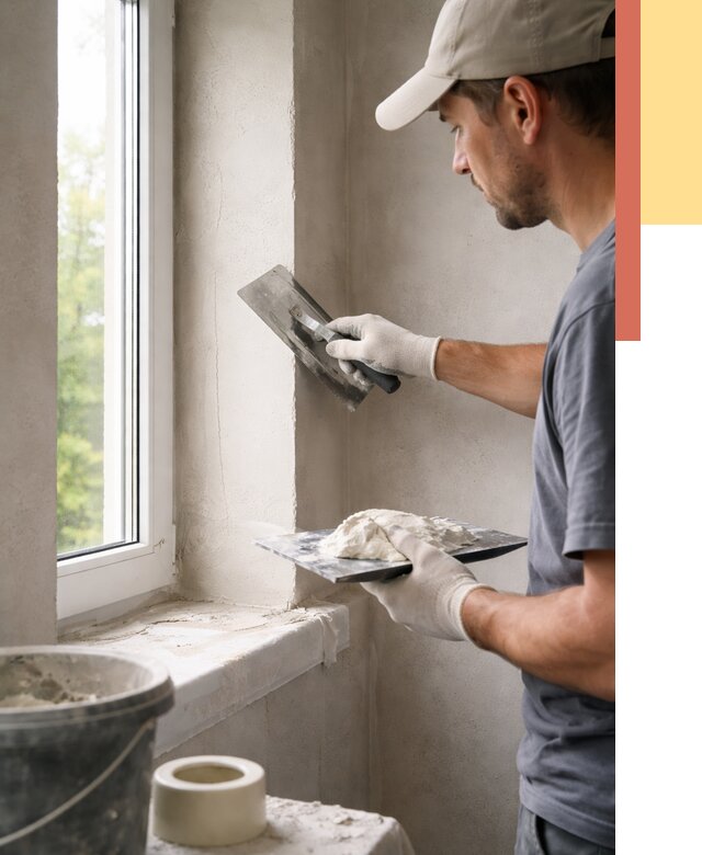 Штукатурка откосов в ельце от 4621 руб/м² — услуги и выравнивание под ключ | ОТДЕЛОЧНИК-Елц