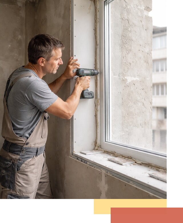 Монтаж гипсокартонных откосов в ельце под ключ