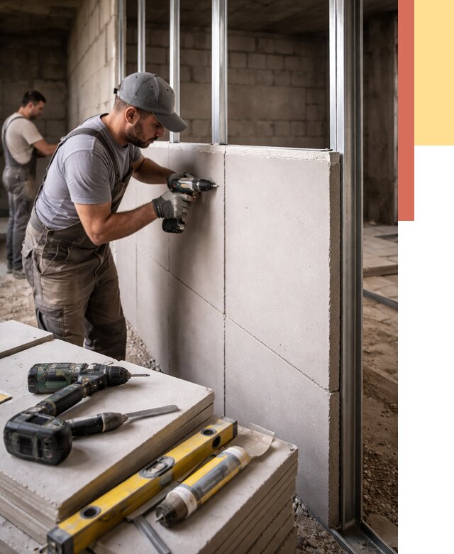 Кладка влагостойких перегородок ПГП в ельце от 1232 руб. под ключ | ОТДЕЛОЧНИК-Елц