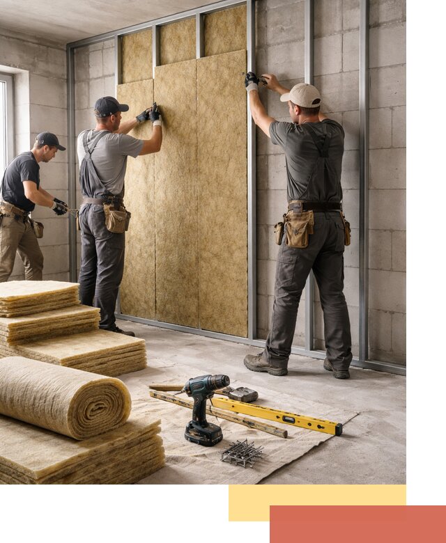 Шумоизоляция перегородок из блоков в ельце — монтаж и защита шумоизоляцией