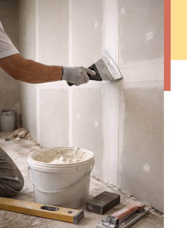 Шпаклевка перегородок из гипсокартона в ельце от 2567 руб. — услуги ОТДЕЛОЧНИК-Елц