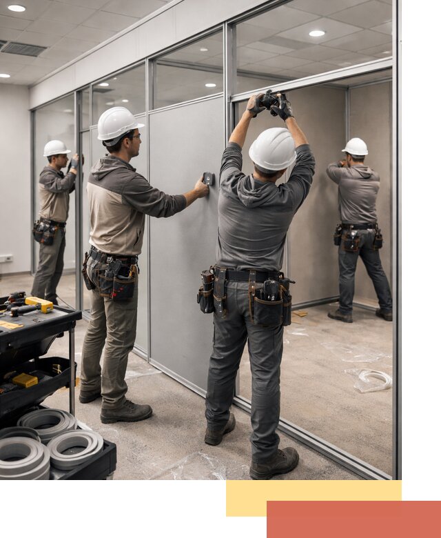 Мобильные офисные перегородки под ключ в ельце