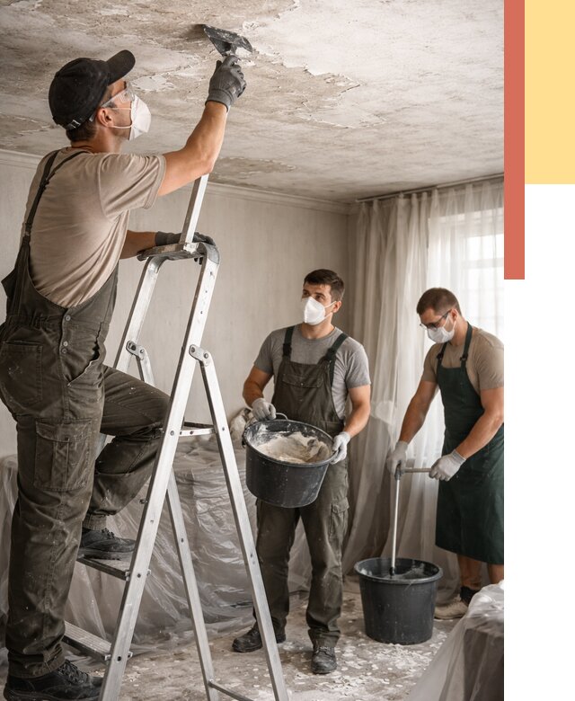 Удаление побелки с потолка в ельце от 2567 руб. быстро и недорого | ОТДЕЛОЧНИК-Елц