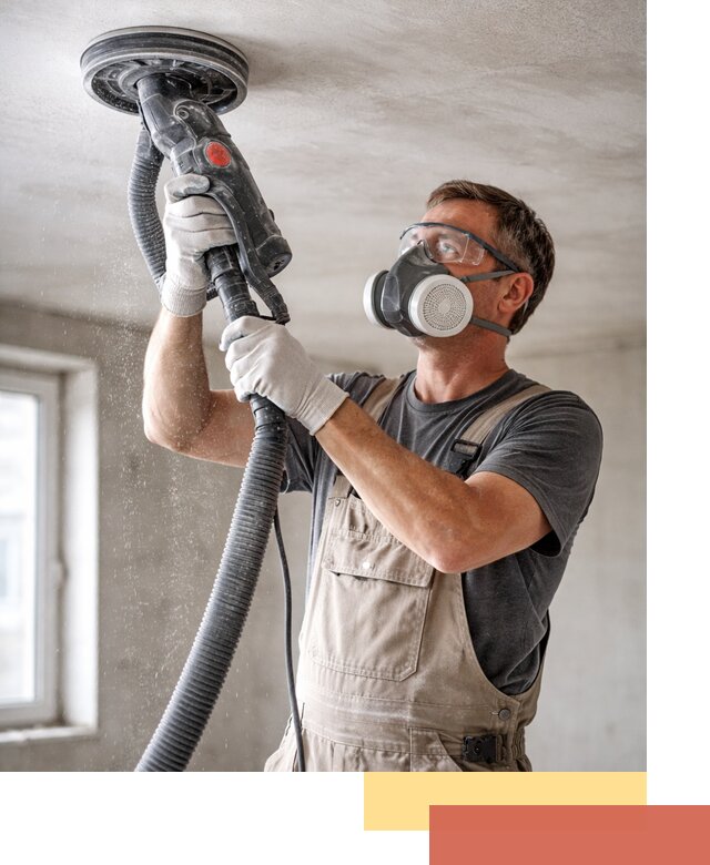 Шлифовка потолка в ельце — качественная подготовка под отделку