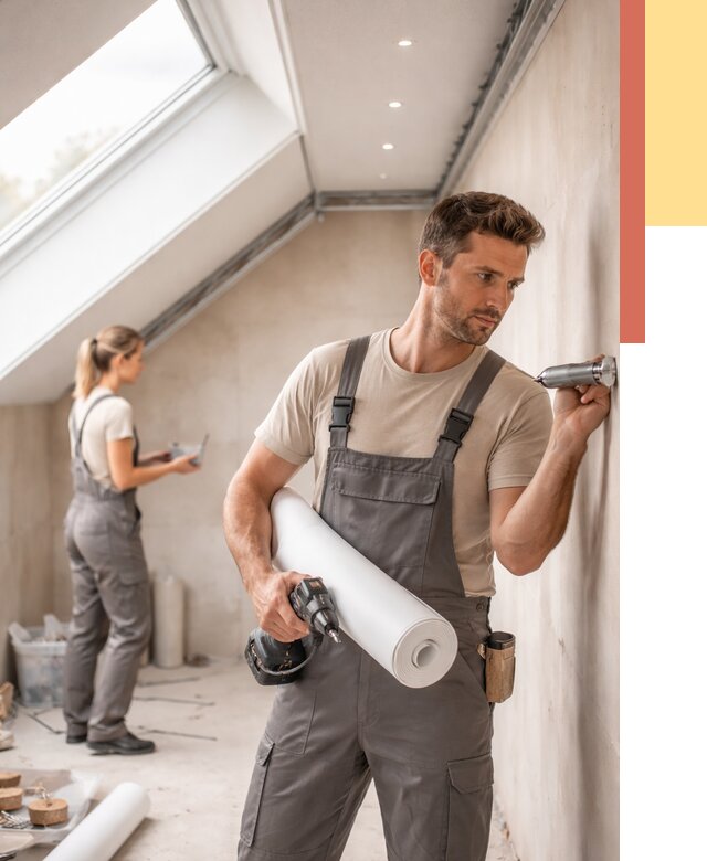 Монтаж натяжного потолка на мансарде в ельце от 3594 руб. | ОТДЕЛОЧНИК-Елц