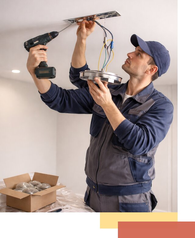 Установка люстры в натяжной потолок в ельце