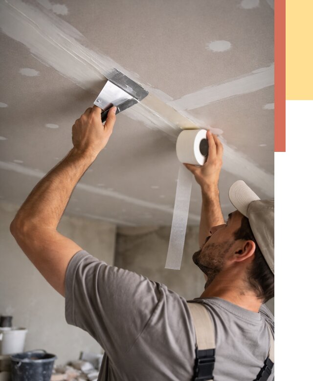 Обработка швов потолка ГКЛ в ельце от 7701 руб. под ключ | ОТДЕЛОЧНИК-Елц