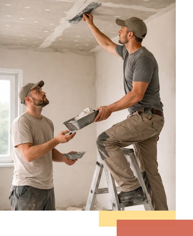 Шпаклевка потолка из гипсокартона в ельце качественно и быстро