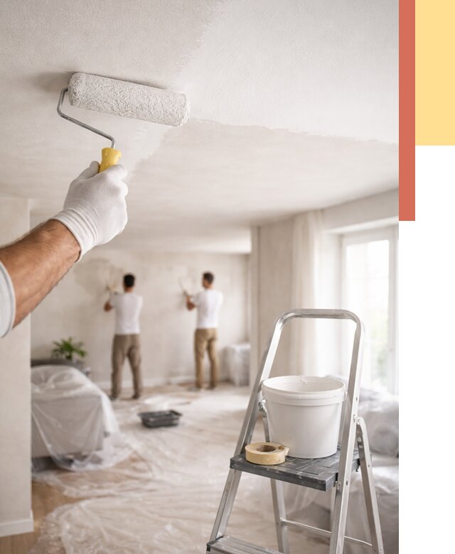 Покраска потолка акриловой краской в ельце от 2567 руб. | ОТДЕЛОЧНИК-Елц