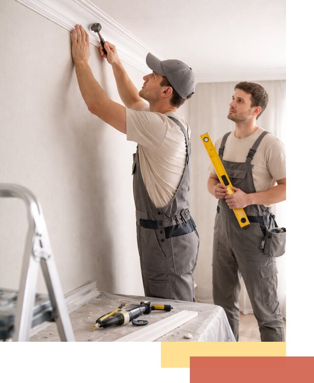 Монтаж потолочного плинтуса в ельце качественно и быстро