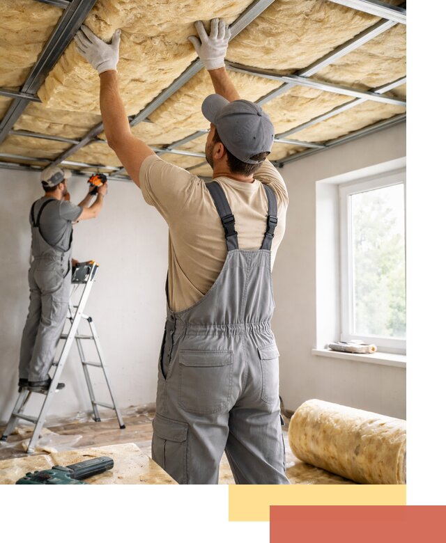 Утепление потолка под ключ в ельце качественно и быстро