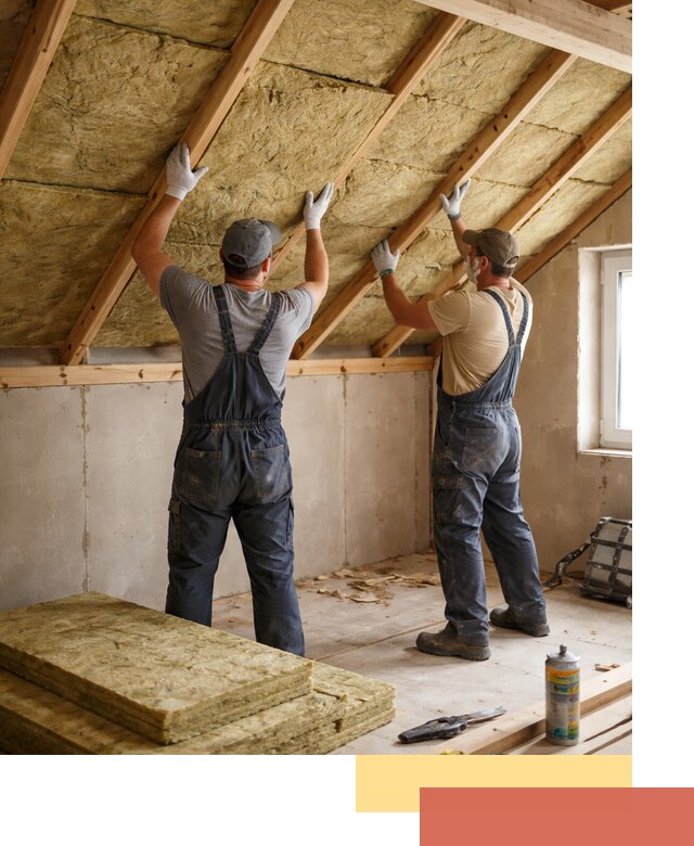 Утепление потолка минеральной ватой в ельце