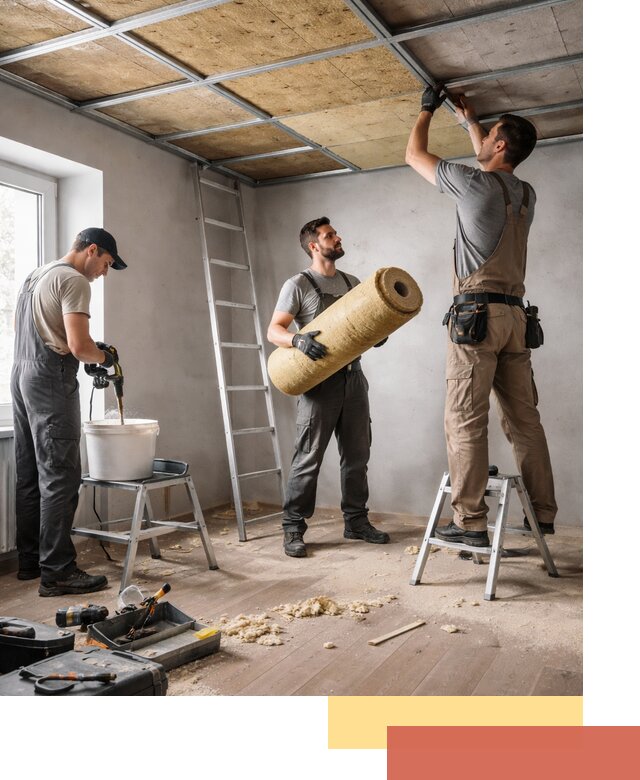 Шумоизоляция потолка в ельце: профессиональный монтаж и отделка